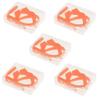 5 Pieces Kid Silicone Eyeglass Glasses Straps with Ear Hook Holder 12 Colors - Orange view 2