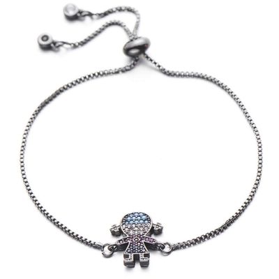 Bracelet Colorful Cubic Zircon Bracelet Adjustable Chain Charm Couple Bracelet