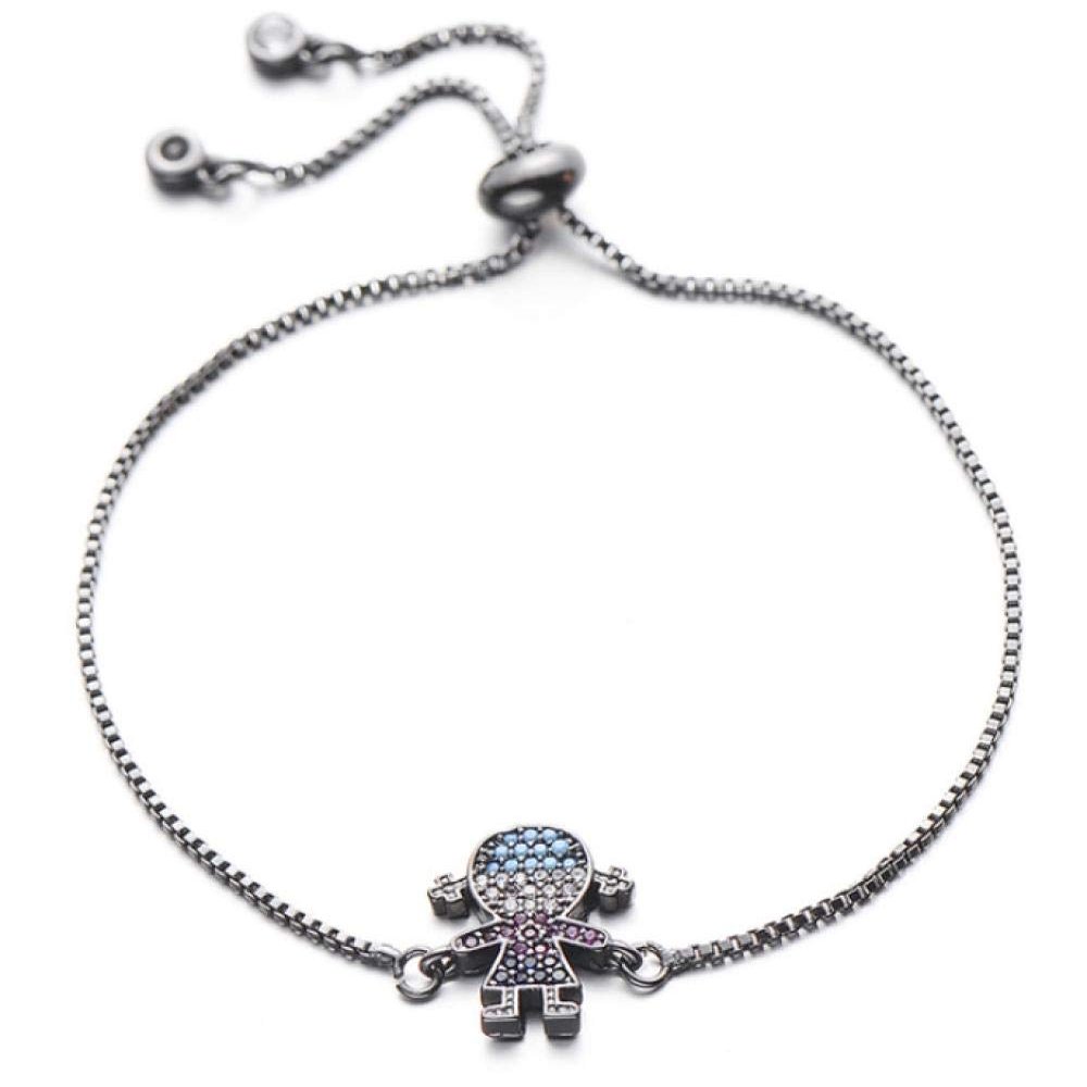 Bracelet Colorful Cubic Zircon Bracelet Adjustable Chain Charm Couple Bracelet