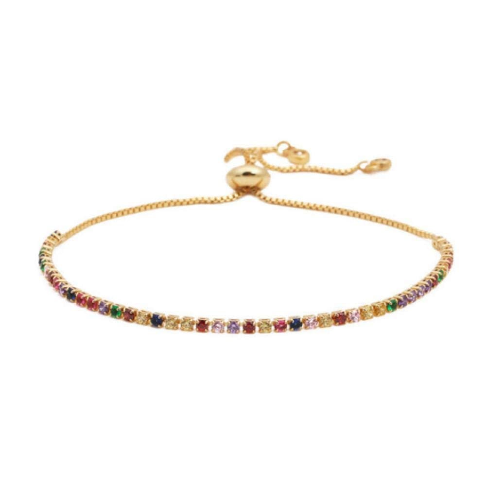 Bracelet Colorful Zircon Bracelet Female Square Bracelet Bracelet Accessories Ladies