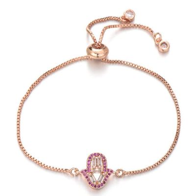 Bracelet Jewelry Bracelet Copper Slider Chain Crystal Bracelet Female Jewelry