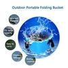 UULU Collapsible Foldable Folding Bucket for Gardening Hiking Travelling Fishing Washing Outdoor (Camouflage color4) view 2