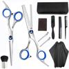 Shears Hair Professional Set, Barber Cape, Hair Cutting Set, Neck Duster, Thinning Shears, Home or Hairdresser Use view 1