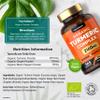 Organic Turmeric and Black Pepper 2160mg | with Added Ginger | High Strength Curcumin Capsules | 365 Vegan Capsules | Easy-to-Swallow Formula | by Horbaach view 3