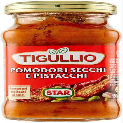 12x Star Tigullio GranPesto Pomodori secchi e Pistacchi Pesto Dried Tomatoes and Pistachios 190g Sauce