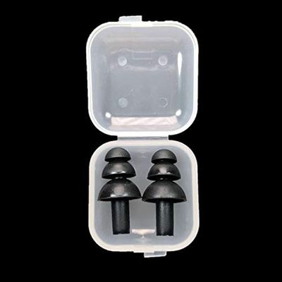 1/5 pcs silicone ear plugs, reusable noise proof boxes for sleep travel (8 colours).