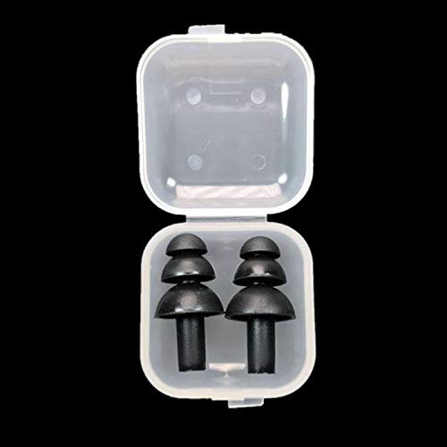 1/5 pcs silicone ear plugs, reusable noise proof boxes for sleep travel (8 colours).