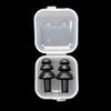 1/5 pcs silicone ear plugs, reusable noise proof boxes for sleep travel (8 colours). view 1