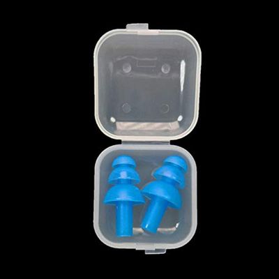 1/5 pcs silicone ear plugs, reusable noise proof boxes for sleep travel (8 colours).