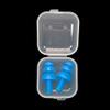 1/5 pcs silicone ear plugs, reusable noise proof boxes for sleep travel (8 colours). view 1