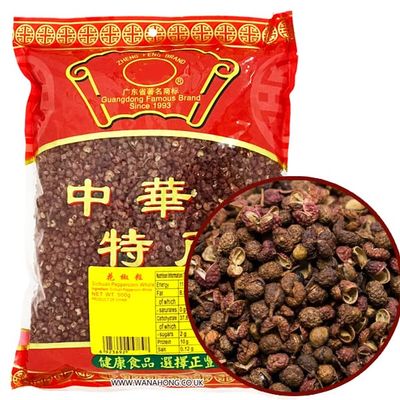 WaNaHong Chinese Sichuan Whole Peppercorn for Spicy Seasoning (Big Pack 500G)