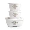 Prince Lionheart Bentomal Boxes | Cute Kids Lunch Boxes | Stackable Set Of 3 Different Sizes | Microwaveable With Vent | Dishwasher Safe - White Sheep view 1