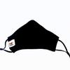 Black Face Masks with adjustable elastic (upgrade p style) view 2