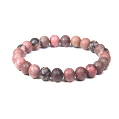 Bracelet Women'S Pink Stone Bead Bracelet Couple Bracelet