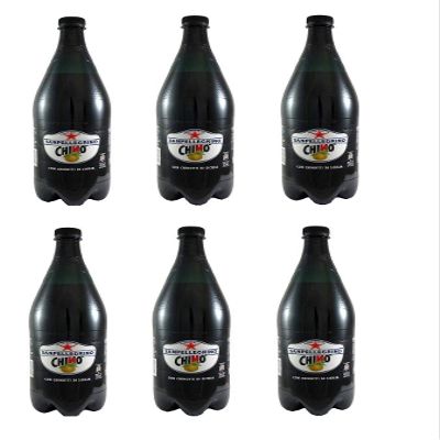 6X San Pellegrino Chinotto Chino' Italian Soft Drink Beverage PET 1,25l Italian Bitter Orange Lemonade