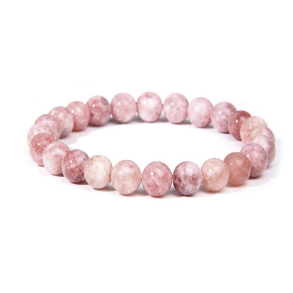 Bracelet Women'S Pink Stone Bead Bracelet Couple Bracelet