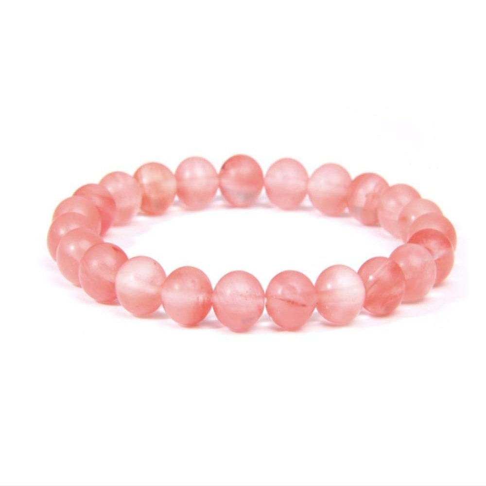 Bracelet Women'S Pink Stone Bead Bracelet Couple Bracelet