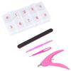 Beaupretty 500pcs Manicure Tool Fake Nails and Easy to Use for Home Manicure Includes Tools for Nails Fake and Kits view 1