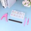 Beaupretty 500pcs Manicure Tool Fake Nails and Easy to Use for Home Manicure Includes Tools for Nails Fake and Kits view 2