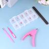 Beaupretty 500pcs Manicure Tool Fake Nails and Easy to Use for Home Manicure Includes Tools for Nails Fake and Kits view 3