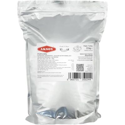 AKSOY Popping Corn Kernels - 2.5KG | Popcorn Seeds for Stovetop, Microwave & Air Popper | Freshly Harvested Corn for Delicious Homemade Popcorn Snacks...(Packaging may vary)