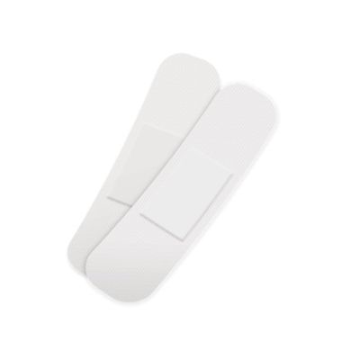 100 x Sensitive Hypoallergenic Durable Plasters 4 Assorted Sizes First Aid