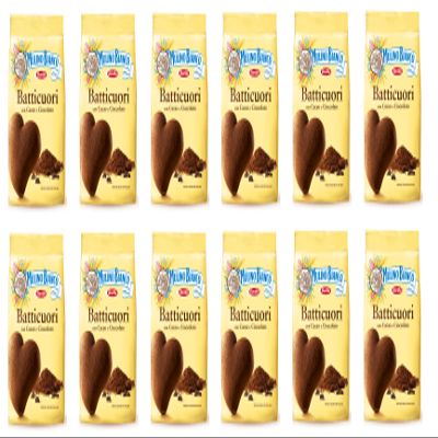 12x Mulino Bianco Batticuori Breakfast Biscuits Cookies 350g