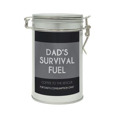 Sistir, Dads Survival Fuel, Coffee Gift In A Tin. Perfect Present for Fathers. 100% Arabica Grounds, Roasted and Packed in the UK. 150g