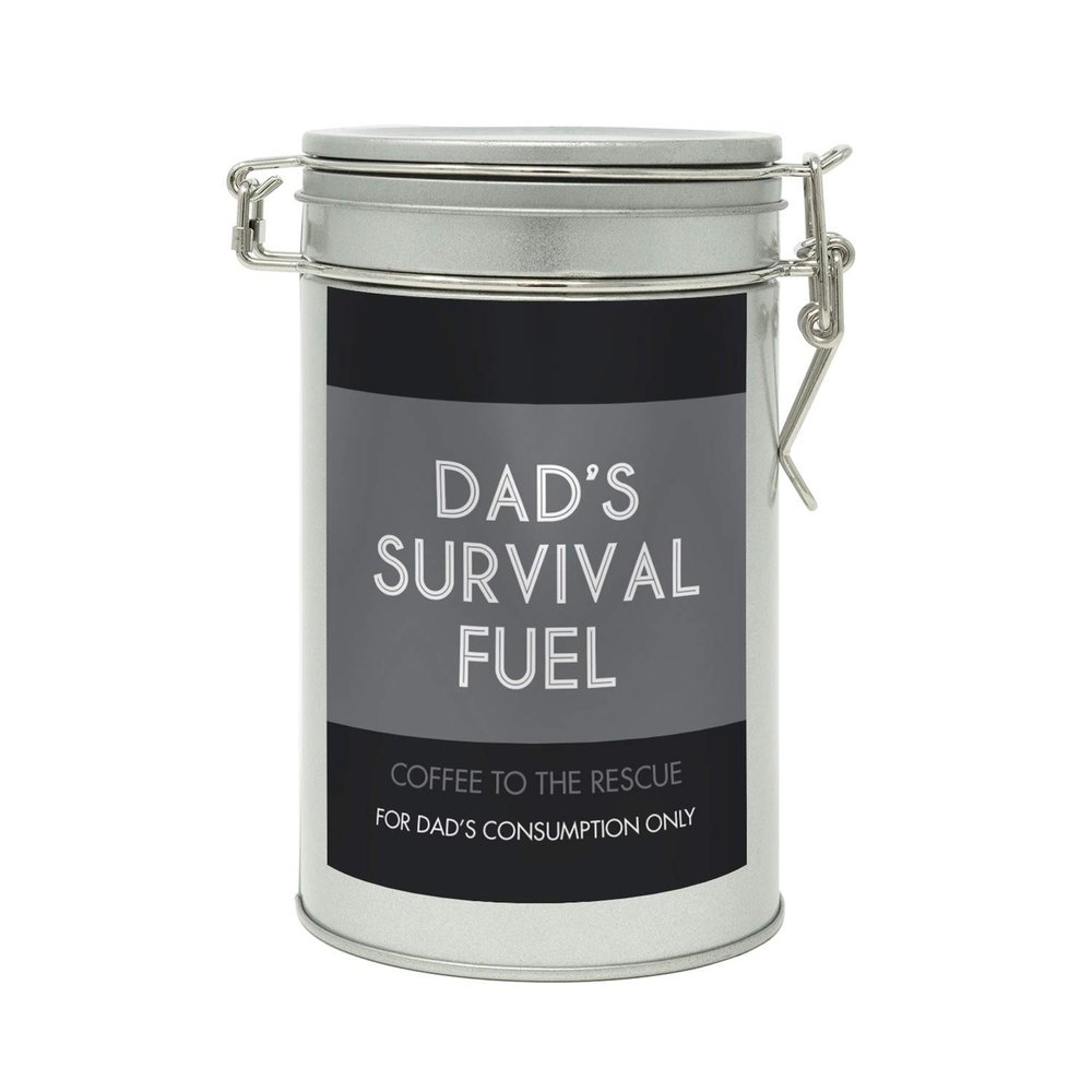 Sistir, Dads Survival Fuel, Coffee Gift In A Tin. Perfect Present for Fathers. 100% Arabica Grounds, Roasted and Packed in the UK. 150g