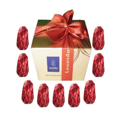 Leonidas Cherry Liqueur Indulgent Chocolate Gifts, Luxury Dark Cherries Liqueur Creams, Premium Chocolatier Leonidas (25 pc 400g Approx)