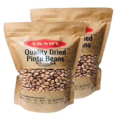 AKSOY Wholefoods Dried Pinto Beans 2.5KG | Rich in Protein & Fiber | Perfect for Soups, Stews, Burritos & Mexican Recipes | Premium Quality, Vegan & Natural