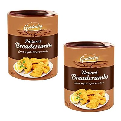 Goldenfry Natural Breadcrumbs Tub 175g (Pack of 2)