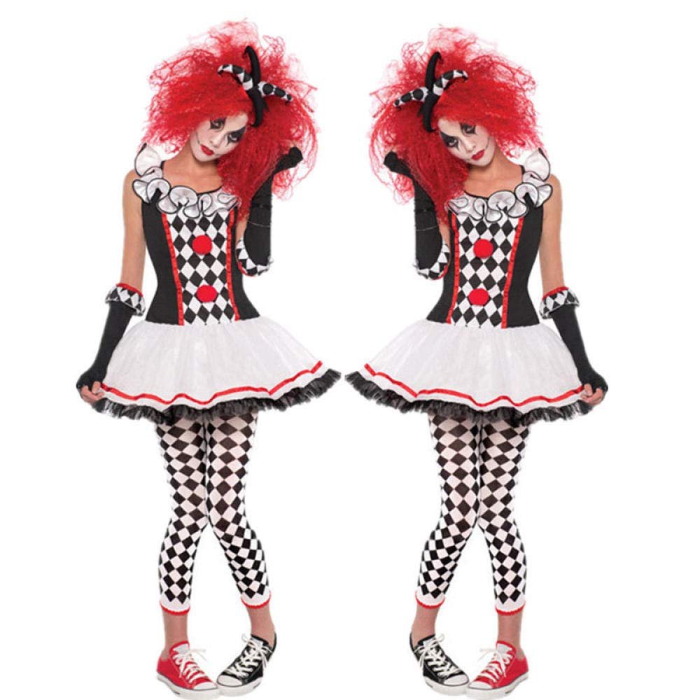 Lingerie for Sex Deluxe Halloween Costume Women Adult Funny Circus Clown Costumes Horror Ghosts Cosplay Carnival Quinn Honey Joker Party Dress-1_M