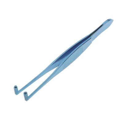 Stainless Steel Roller Tip Angled Meibomian Gland Expressor Forceps 11cm Length
