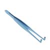 Stainless Steel Roller Tip Angled Meibomian Gland Expressor Forceps 11cm Length view 3