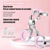 Contact Lens Applicator Tool,Color Contact Lenses Wearing Aids,Contacts Lens Helper,Eye Contact Removal Tweezers,Eye Opener with Contact Lens Case,Contact Lenses Remover and Insertion Tool (Pink) view 2