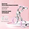 Contact Lens Applicator Tool,Color Contact Lenses Wearing Aids,Contacts Lens Helper,Eye Contact Removal Tweezers,Eye Opener with Contact Lens Case,Contact Lenses Remover and Insertion Tool (Green) view 2