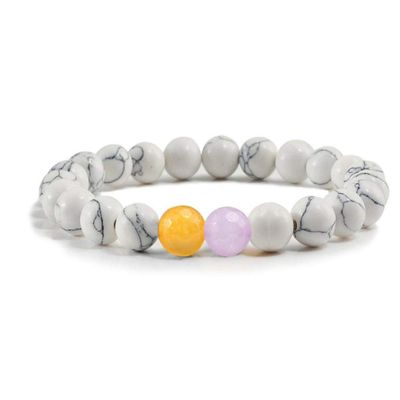 Bracelet Simple Classic Natural Stone Beaded Bracelet Elastic Bracelet Female