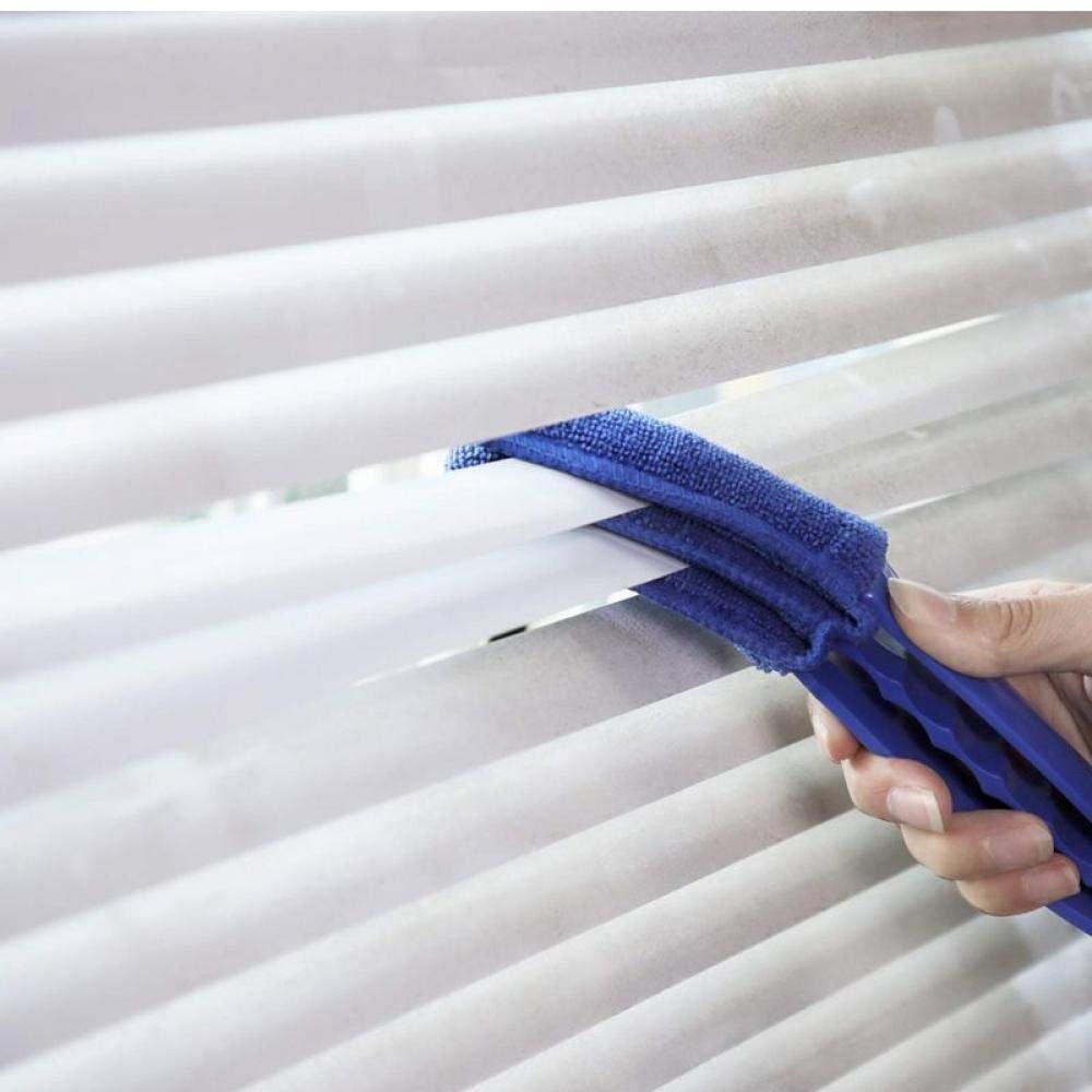 1 Pc Microfiber Blind Duster Cleaner Brush for Window Shutters Vent Air Conditioner, Dust Collector Cleaning Cloth Tool Random Color