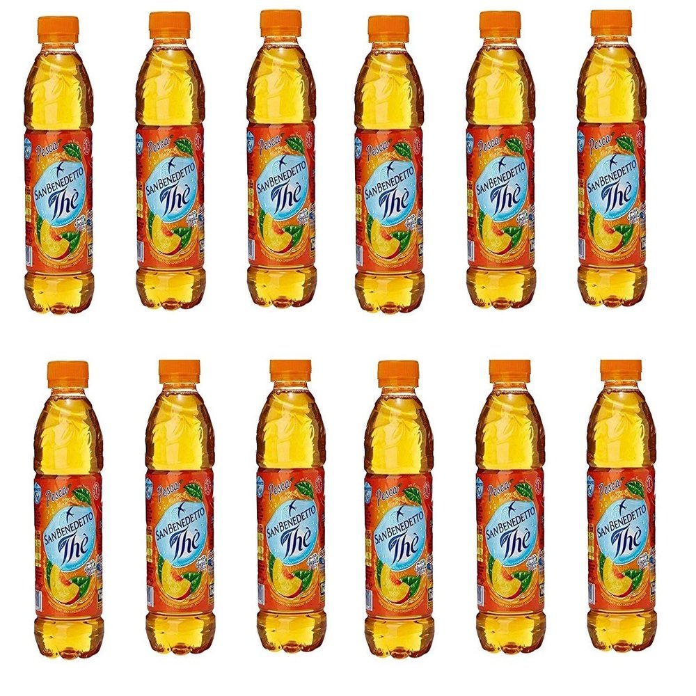 12x San benedetto iced Tea Peach Pesca The PET 50 cl Tea The Refresh Soft Drink