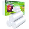 1.2 Gallon Clear Small Trash Bags Bathroom Garbage Bags Plastic Wastebasket Trash Can Liners for Home and Office Bins, 120 Count view 1