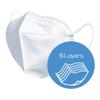 Beurer MM50 4-Ply Medical Face Masks | Mouth and nose protection | 50 pieces | FFP2 | 95% filtration | Integrated nose clip | Protects you and those around you | Soft, non-woven fabric | Skin-friendly view 4