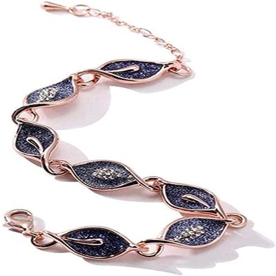 Bracelet Jewelry Ladies Bracelet Bracelet Made Of 925 Silver Leaf Shape Is The Best Gift For Women