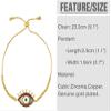 Bracelet Jewelry Turkish Evil Eye Bracelet For Woman Cz Rainbow Stone Tennis Bracelet 24K Gold Evil Eye Jewelry Pulsera De Ojo Turco view 2