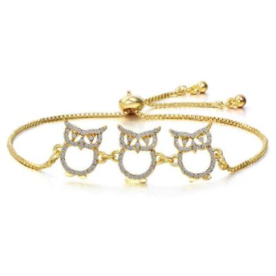 Bracelet Jewelry Women'S Gold And Silver Jewelry Zircon Adjustable Bracelet