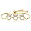 Bracelet Jewelry Women'S Gold And Silver Jewelry Zircon Adjustable Bracelet view 1