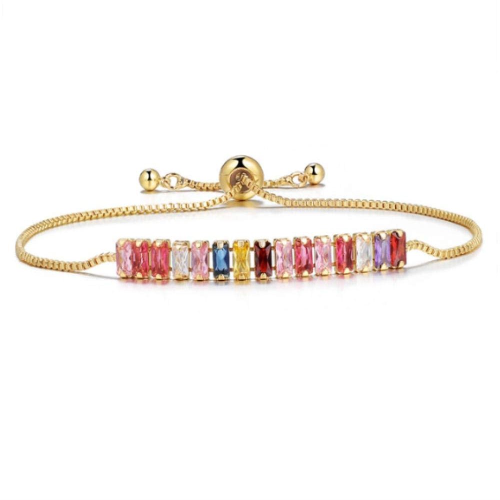 Bracelet Jewelry Women'S Gold And Silver Jewelry Zircon Adjustable Bracelet