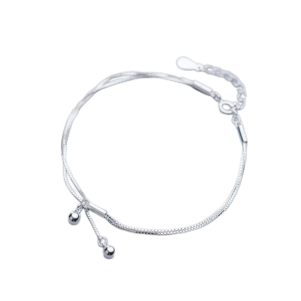 Bracelet Jewelry S925 Silver Bracelet Lady Light Pearl Double Bracelet Jewelry