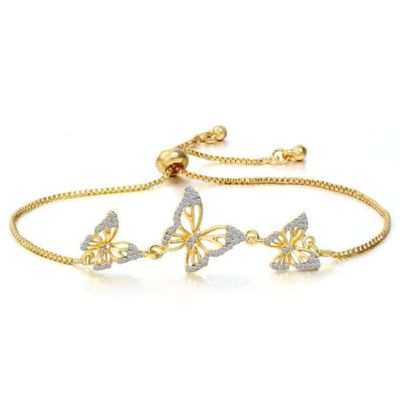 Bracelet Jewelry Women'S Gold And Silver Jewelry Zircon Adjustable Bracelet