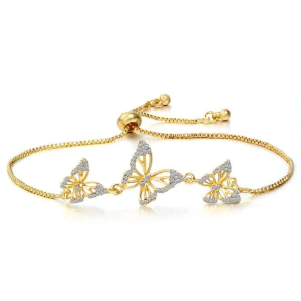 Bracelet Jewelry Women'S Gold And Silver Jewelry Zircon Adjustable Bracelet